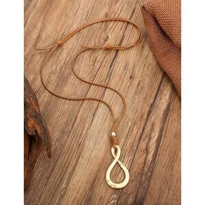 Luxury Minimalist 8-Shape Pendant Necklace, Healing, Love Infinity, Western